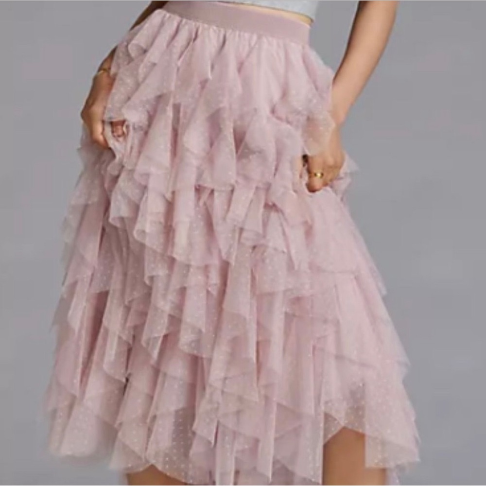 Anthropologie Frill Skirt SZ L